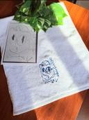 お父様の誕生日プレゼントにお絵描き刺繍タオルのご依頼を頂きました☆。.:＊・゜